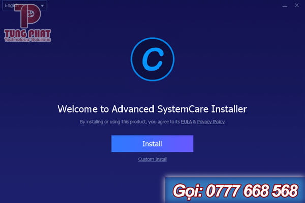 Nhấn Install để cài Advanced SystemCare